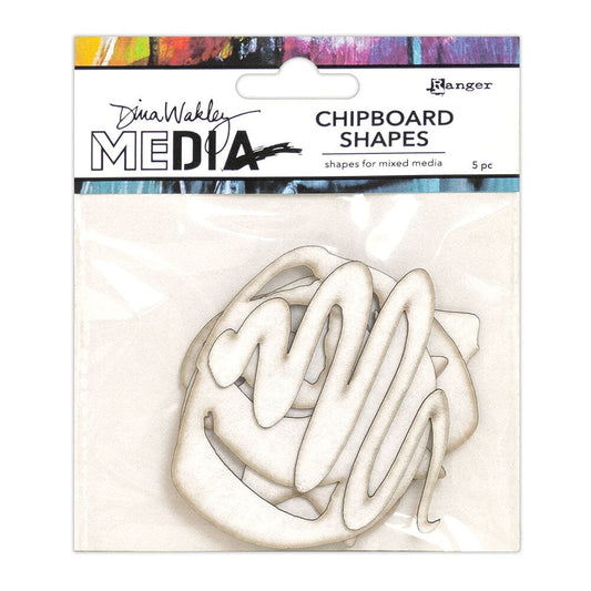Dina Wakley Media Chipboard Shapes Basics Surfaces Dina Wakley Media 