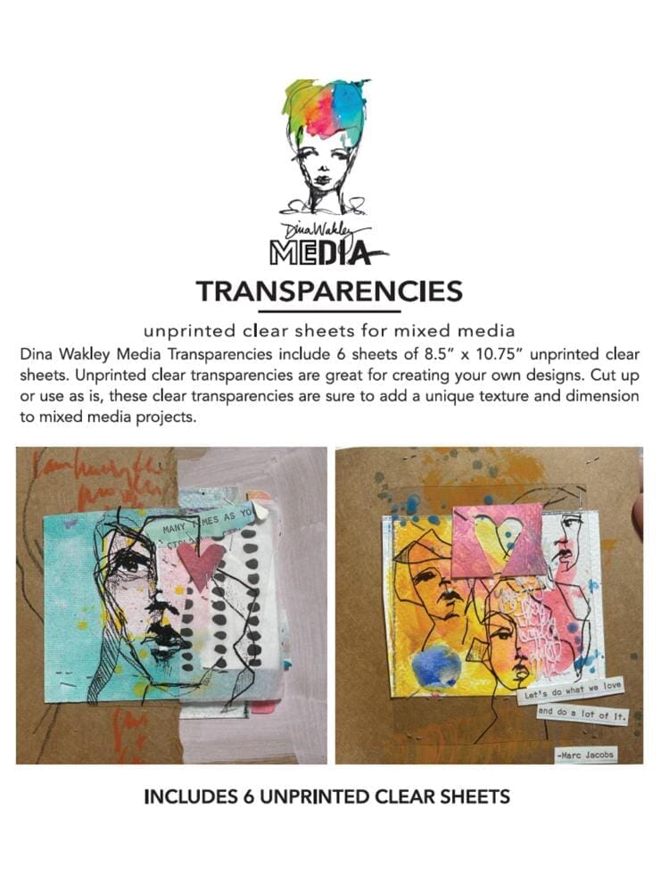 Dina Wakley Media Transparencies - Clear Surfaces Dina Wakley Media 