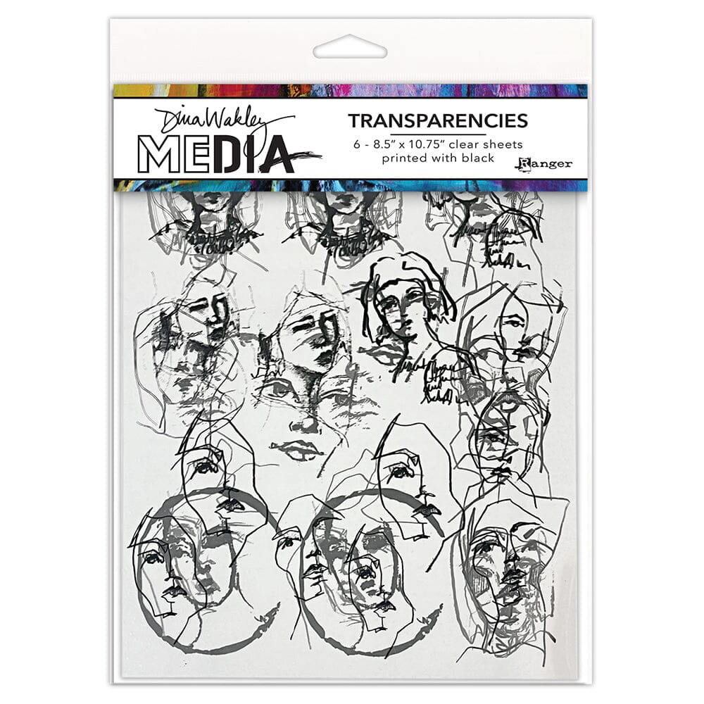 Dina Wakley Media Transparencies - Tinies, Set 1 Surfaces Dina Wakley Media 
