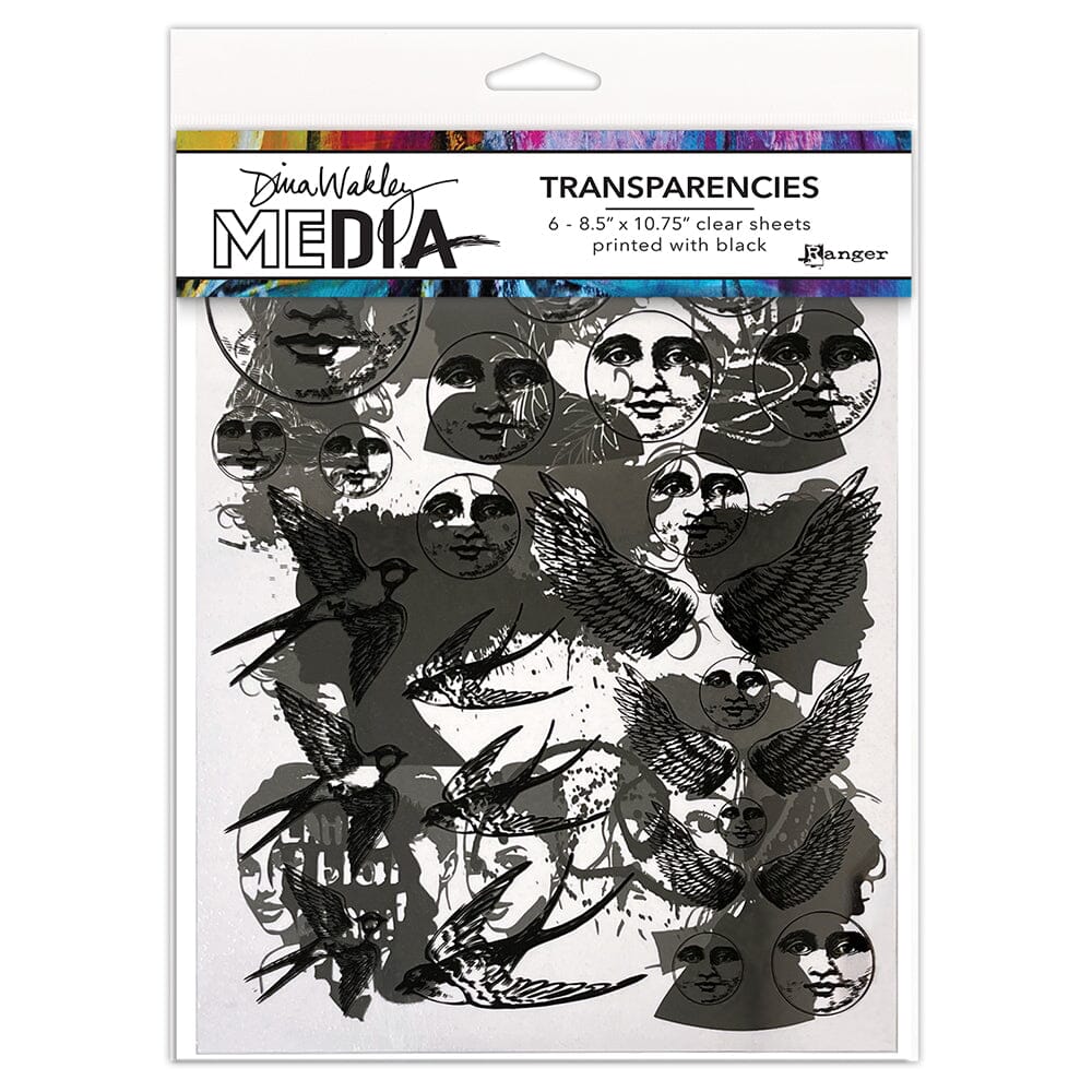 Dina Wakley Media Transparencies - Focals Set 2 Surfaces Dina Wakley Media 