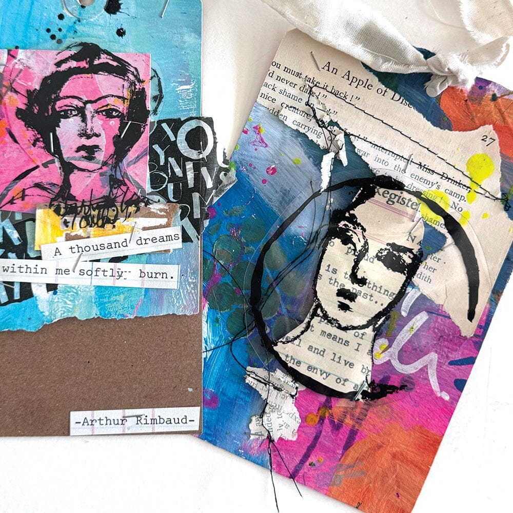 Dina Wakley Mixed Media Art Cards Surfaces Dina Wakley Media 