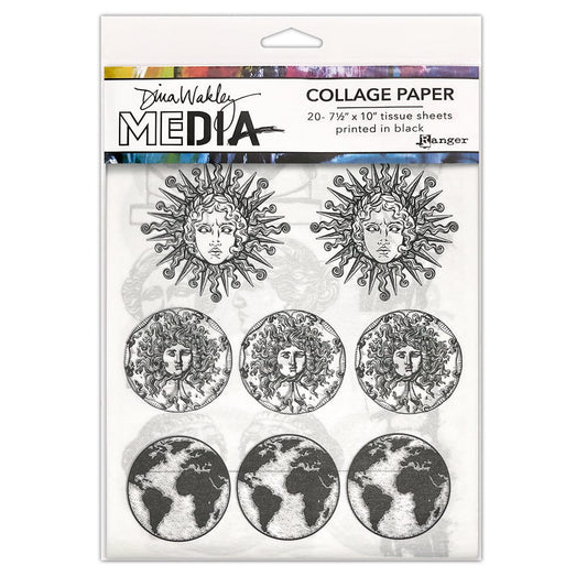 Dina Wakley Media Collage Paper - Antiquities Surfaces Dina Wakley Media 