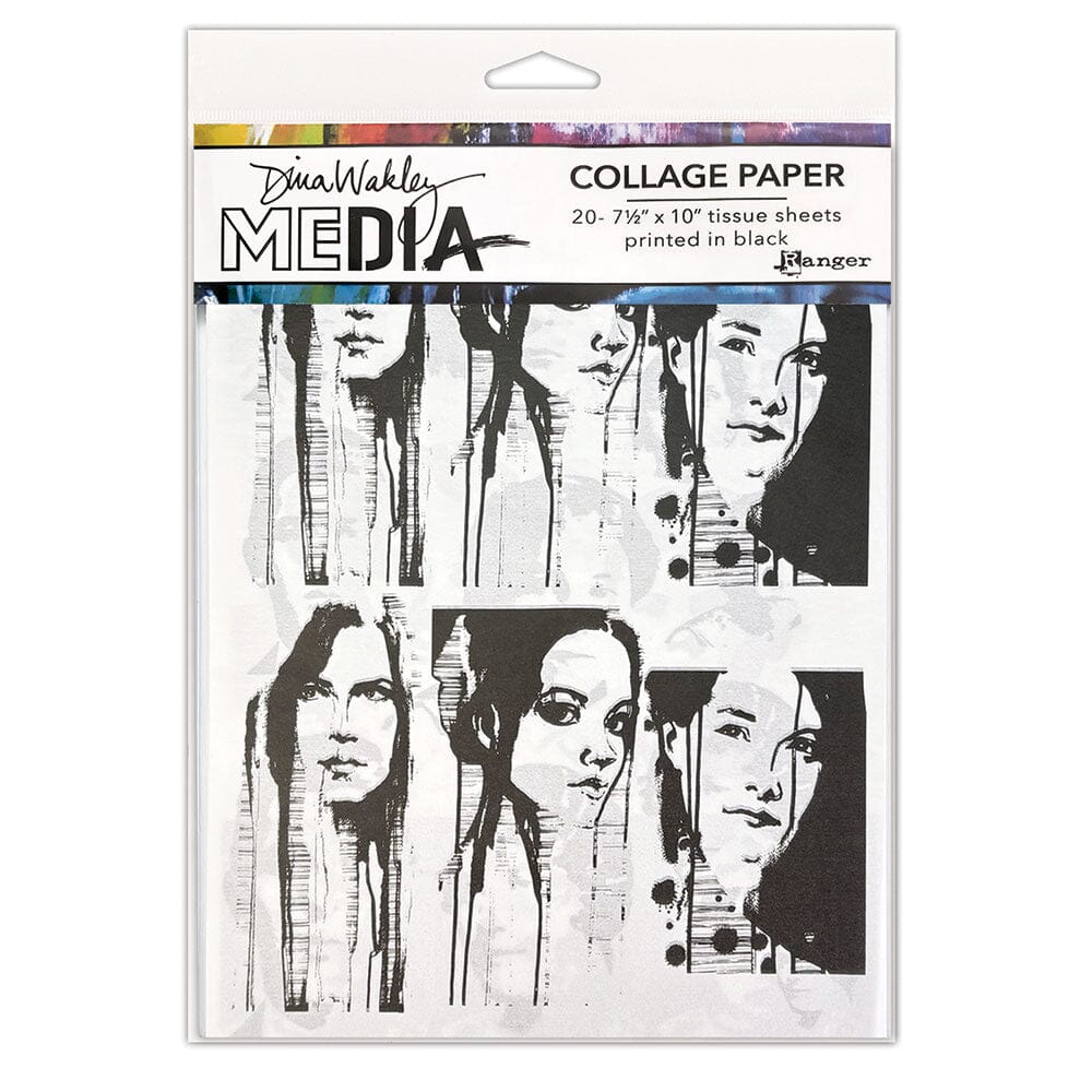Dina Wakley Media Collage Paper - Photo Transfers Surfaces Dina Wakley Media 