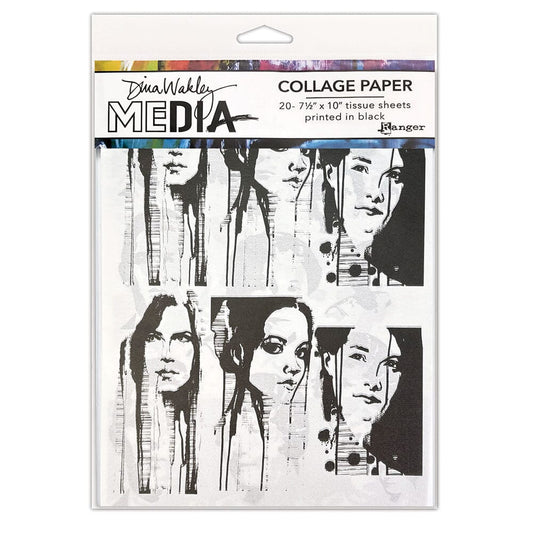 Dina Wakley Media Collage Paper - Photo Transfers Surfaces Dina Wakley Media 