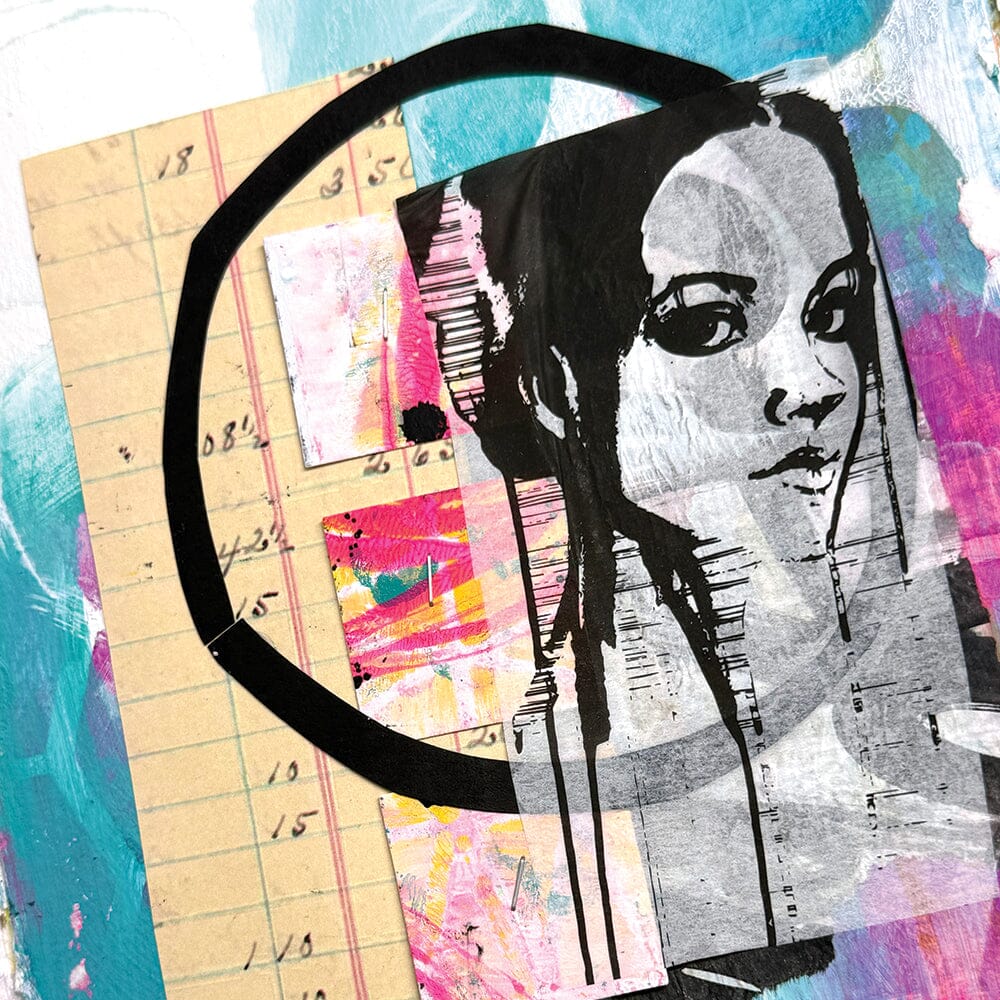 Dina Wakley Media Collage Paper - Photo Transfers Surfaces Dina Wakley Media 