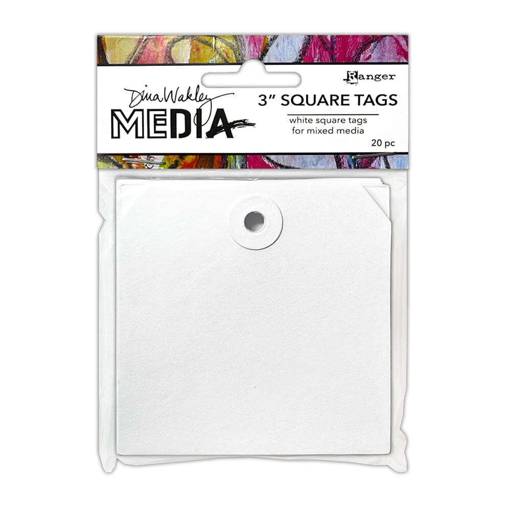 Dina Wakley Media 3" Square Tags, 20pcs Surfaces Dina Wakley Media 
