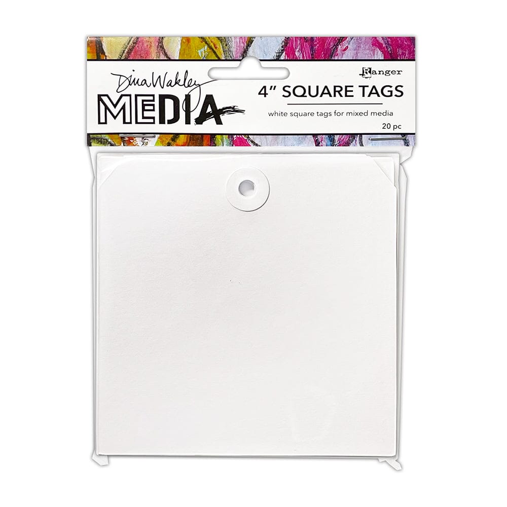 Dina Wakley Media 4" Square Tags, 20pcs Surfaces Dina Wakley Media 