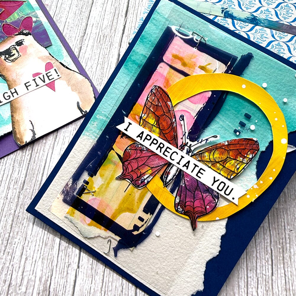 Dina Wakley Media Rub-ons - Flutters Surfaces Dina Wakley Media 