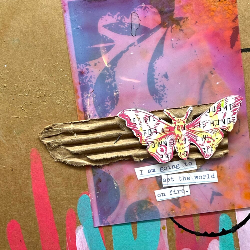 Dina Wakley Media Rub-ons - Flutters Surfaces Dina Wakley Media 