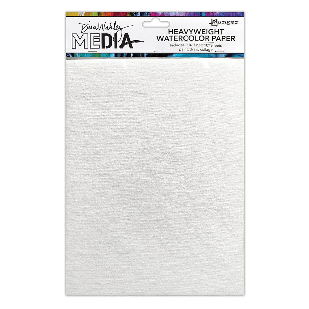 Dina Wakley MEdia Heavyweight Watercolor Paper 10pk 7.5