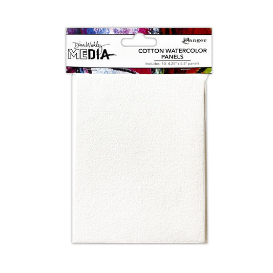 Dina Wakley MEdia Cotton Watercolor Card Panels Surfaces Dina Wakley Media 