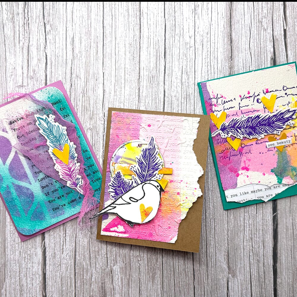 Dina Wakley MEdia Cotton Watercolor Card Panels Surfaces Dina Wakley Media 