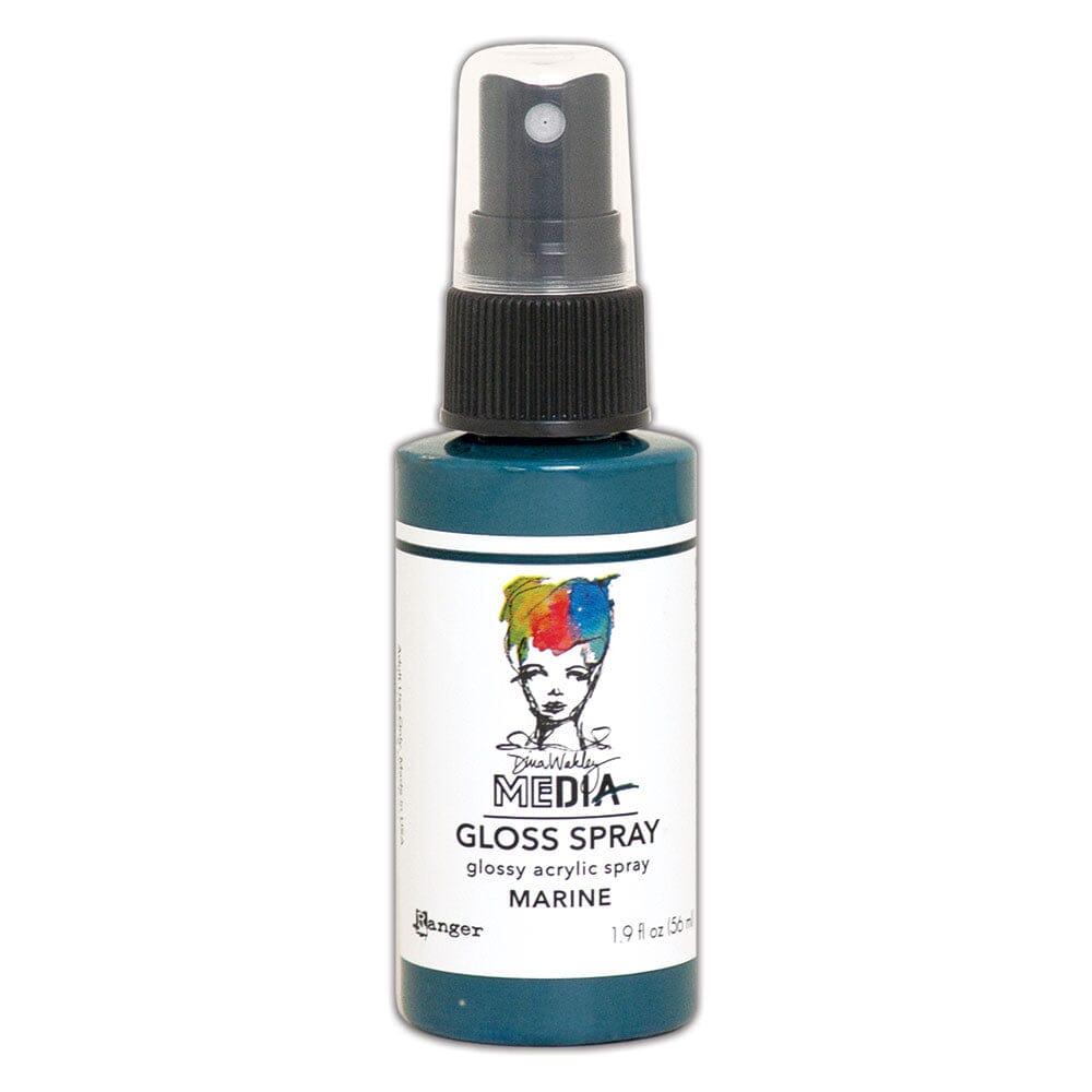 Dina Wakley Media Gloss Spray Marine, 2oz Sprays Dina Wakley Media 