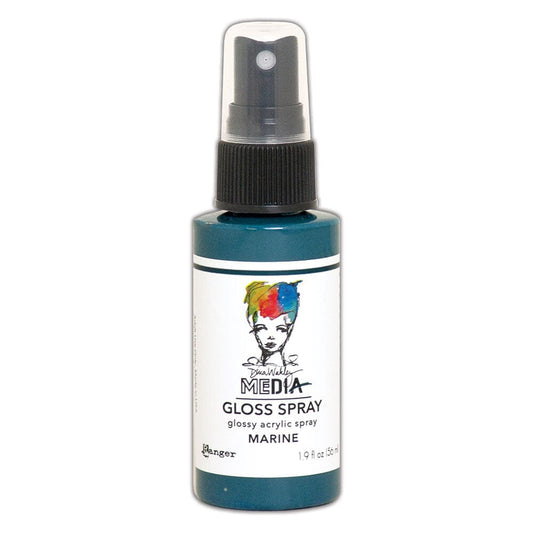 Dina Wakley Media Gloss Spray Marine, 2oz Sprays Dina Wakley Media 