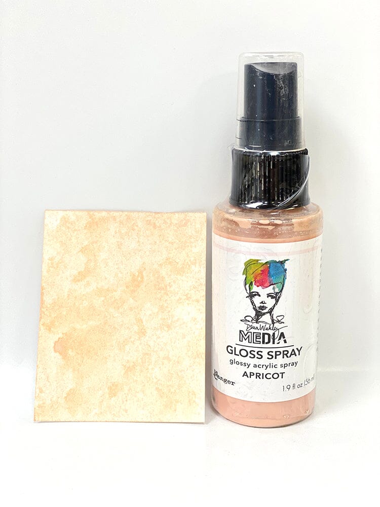 Dina Wakley Media Gloss Spray Apricot, 2oz Sprays Dina Wakley Media 