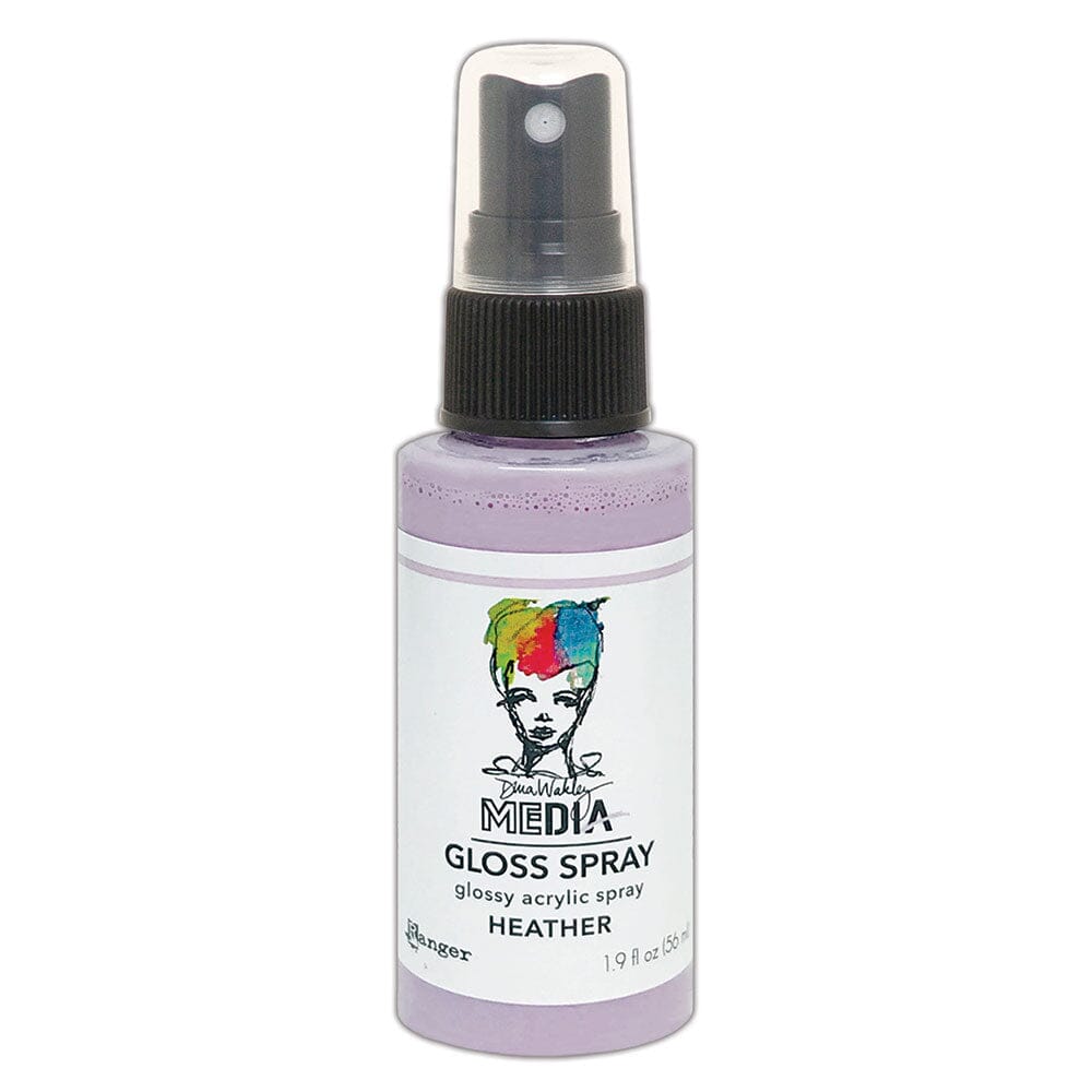 Dina Wakley Media Gloss Spray Heather, 2oz Sprays Dina Wakley Media 