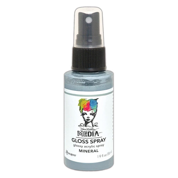 Dina Wakley Media Gloss Spray Mineral, 2oz Sprays Dina Wakley Media 