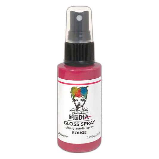 Dina Wakley Media Gloss Spray Rouge, 2oz Sprays Dina Wakley Media 