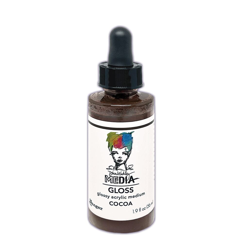 Dina Wakley MEdia Gloss Cocoa, 2oz Ink Dina Wakley Media 