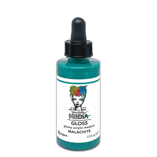 Dina Wakley MEdia Gloss Malachite, 2oz Ink Dina Wakley Media 