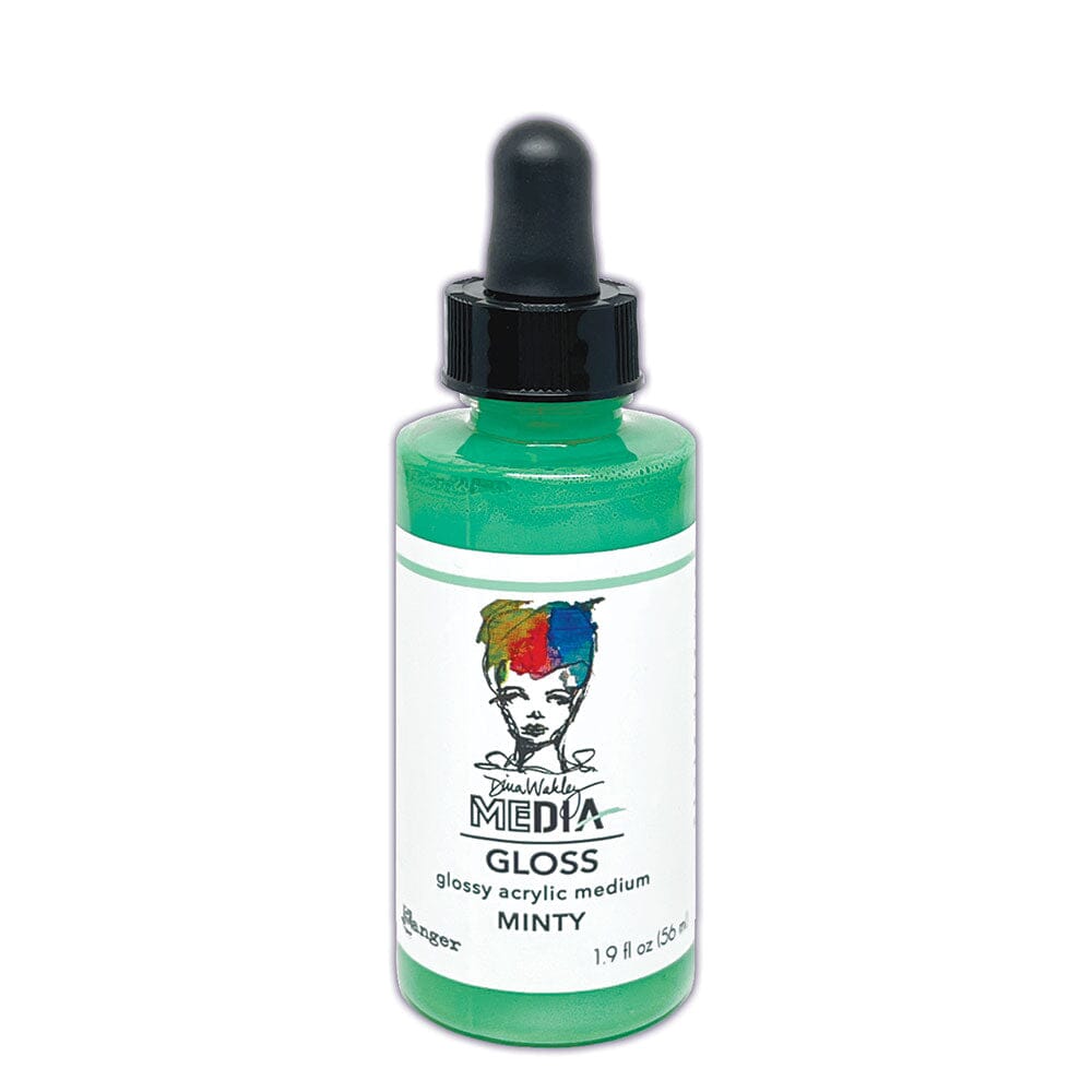 Dina Wakley MEdia Gloss Minty 2oz Ink Dina Wakley Media 