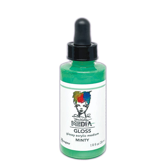 Dina Wakley MEdia Gloss Minty 2oz Ink Dina Wakley Media 