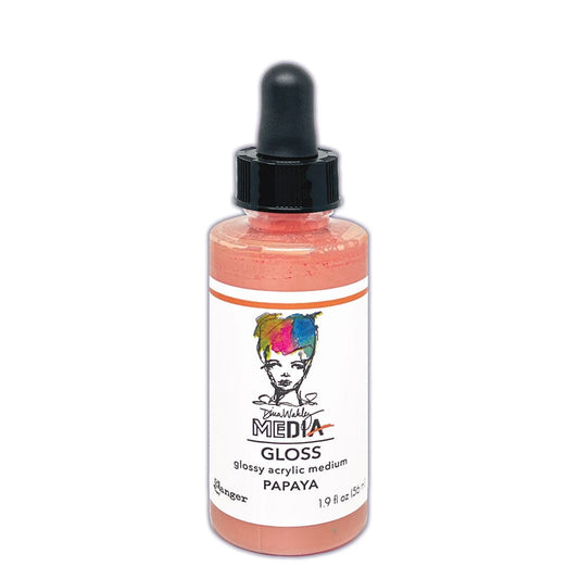 Dina Wakley MEdia Gloss Papaya 2oz Ink Dina Wakley Media 
