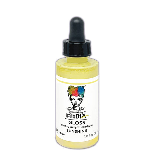 Dina Wakley MEdia Gloss Sunshine 2oz Ink Dina Wakley Media 