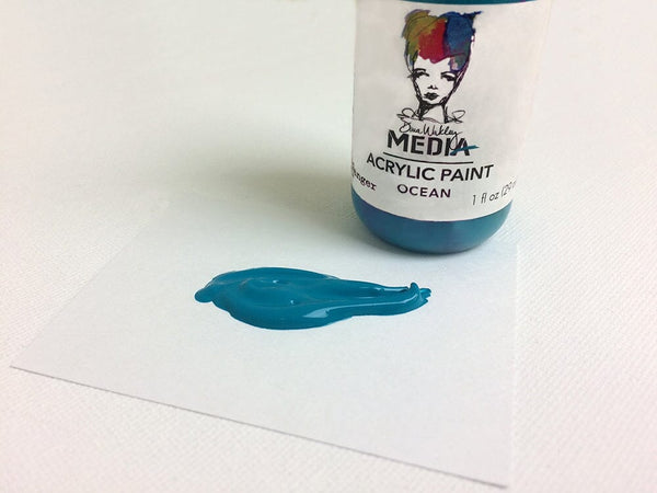 Dina Wakley Media Acrylic Paint Ocean, 1oz Paint Dina Wakley Media 