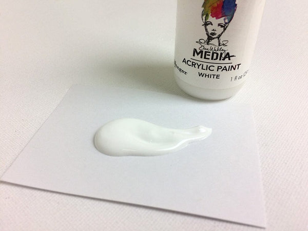 Dina Wakley Media Acrylic Paint White, 1oz Paint Dina Wakley Media 