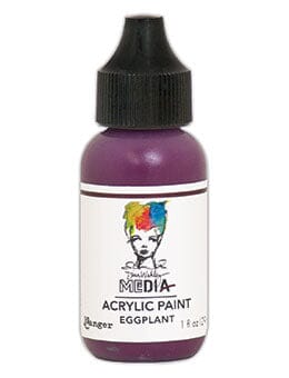 Dina Wakley Media Acrylic Paint Eggplant, 1oz Paint Dina Wakley Media 