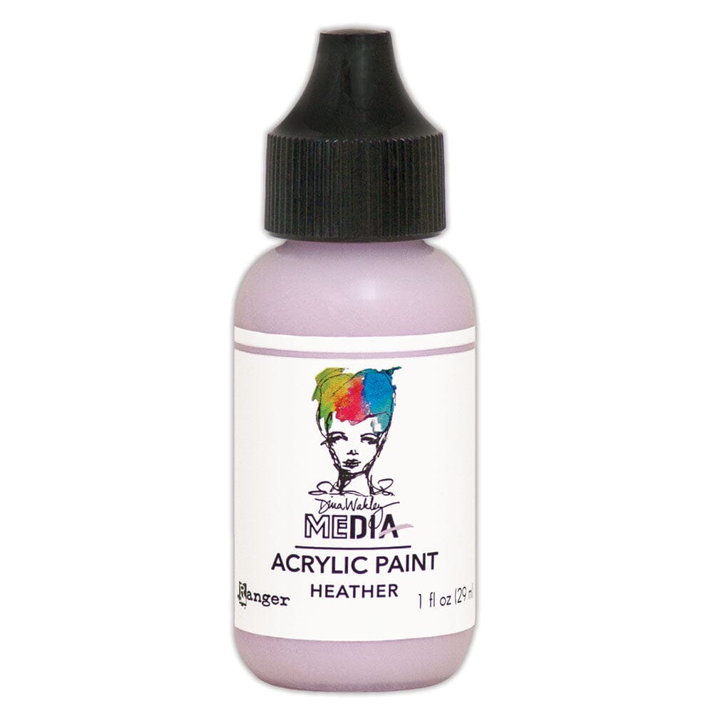 Dina Wakley Media Heavy Body Acrylic Paint Heather, 1oz Paint Dina Wakley Media 