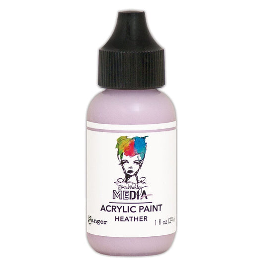 Dina Wakley Media Heavy Body Acrylic Paint Heather, 1oz Paint Dina Wakley Media 