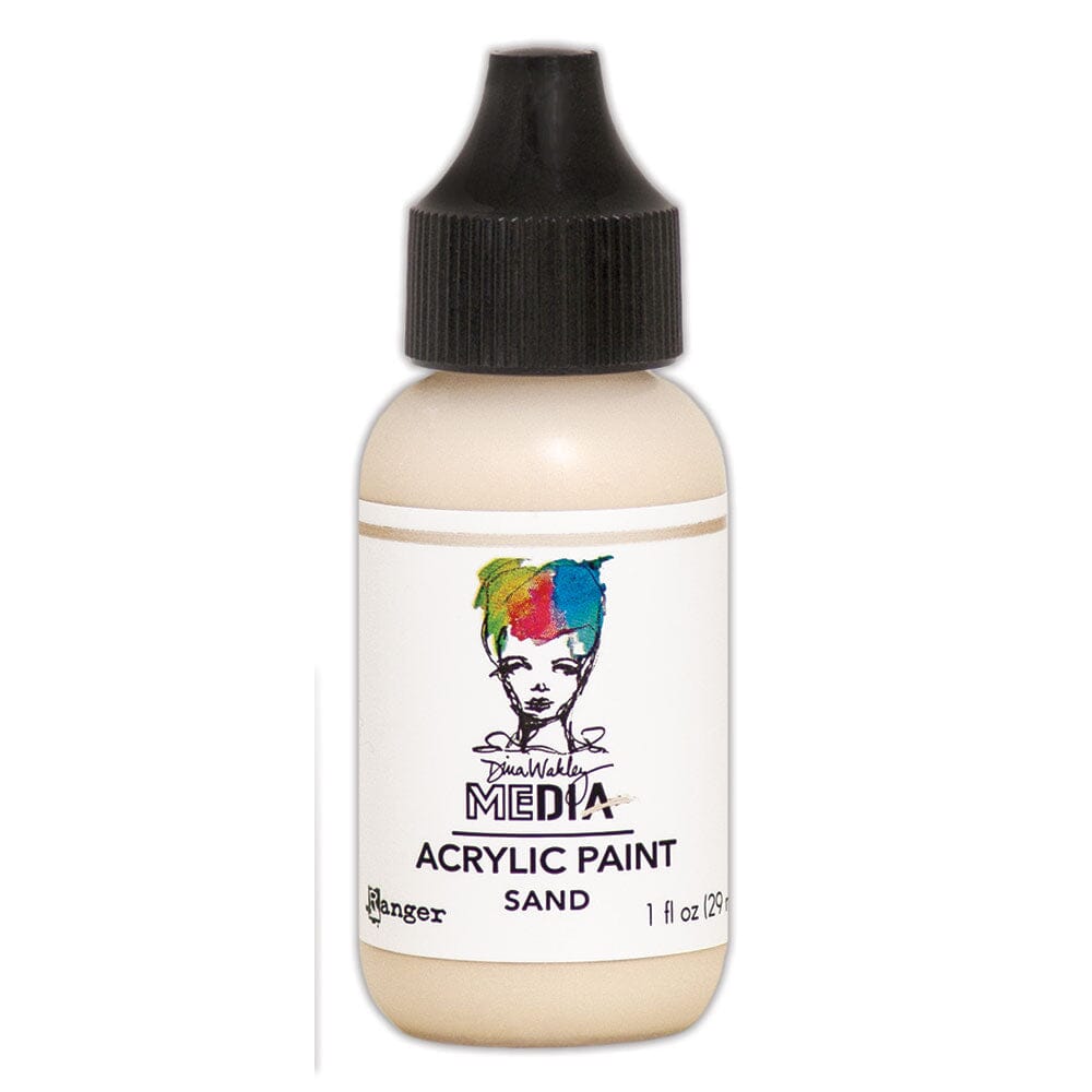 Dina Wakley Media Heavy Body Acrylic Paint Sand, 1oz Paint Dina Wakley Media 