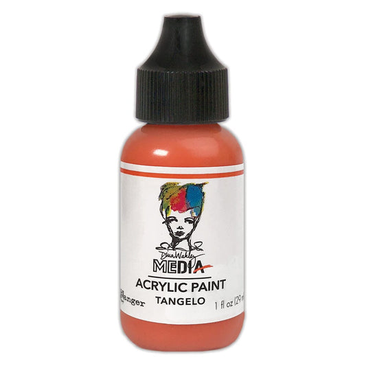 Dina Wakley MEdia Acrylic Paint Tangelo, 1oz Paint Dina Wakley Media 