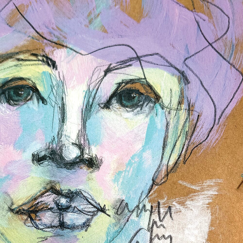 Dina Wakley MEdia Acrylic Paint Lavender, 1oz Paint Dina Wakley Media 