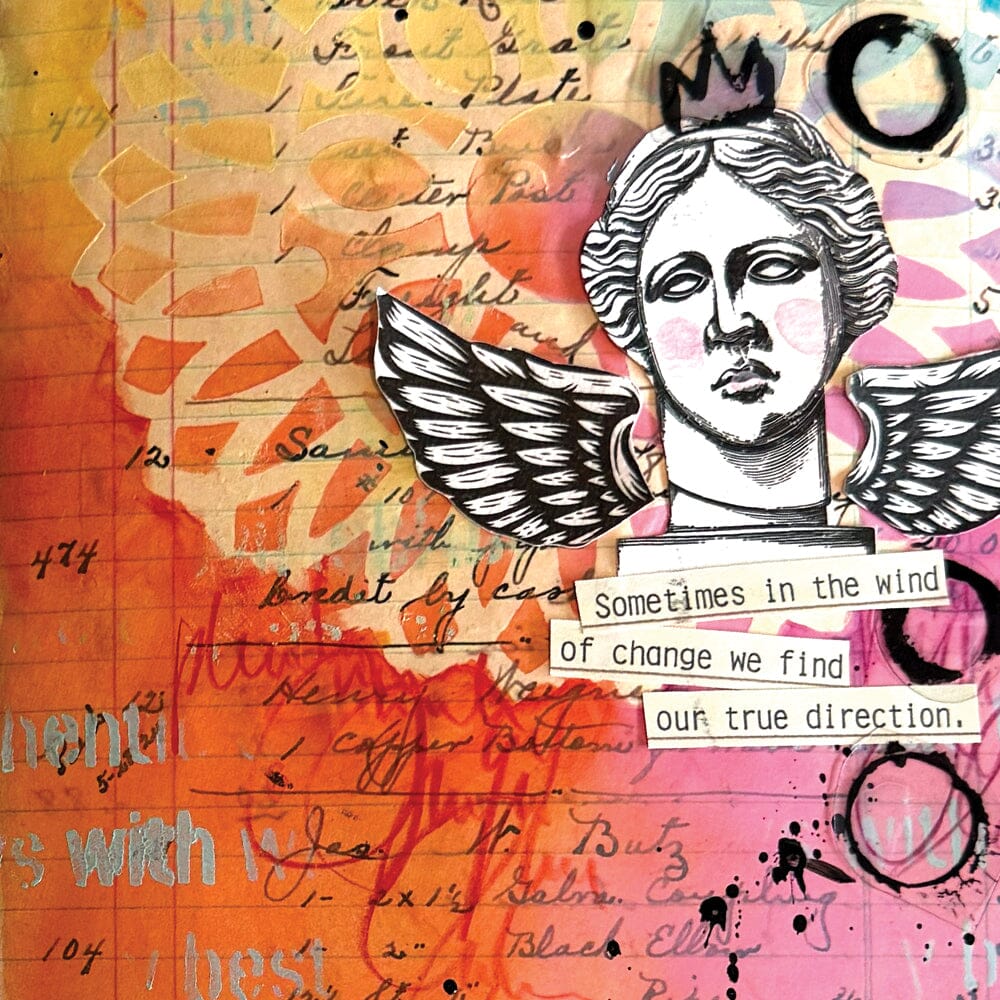 Dina Wakley MEdia Acrylic Paint Papaya 1oz Paint Dina Wakley Media 