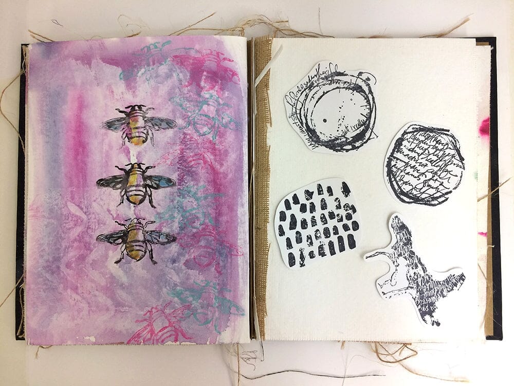 Dina Wakley Media Stamps Text and Scribbles Stamps Dina Wakley Media 