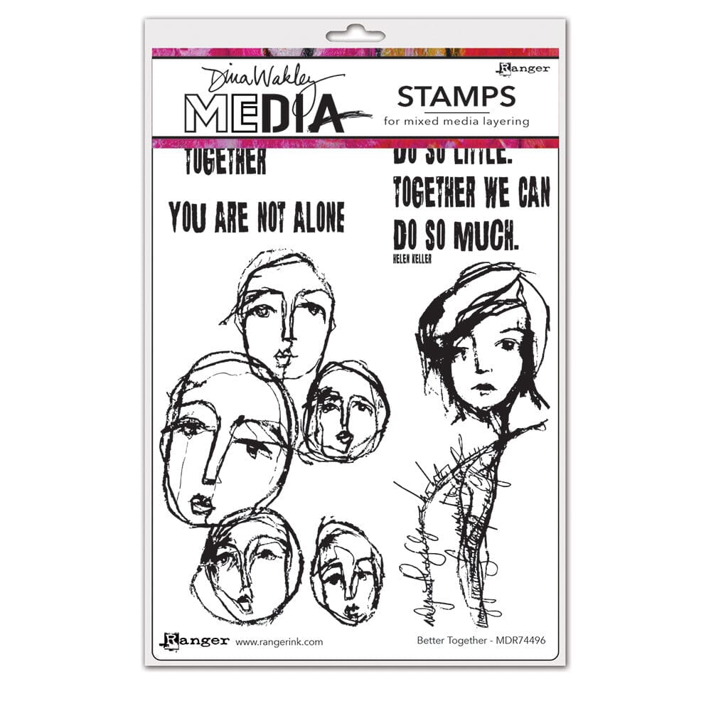 Dina Wakley Media Stamp Better Together Stamps Dina Wakley Media 