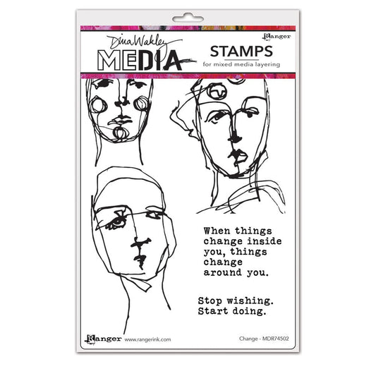 Dina Wakley Media Stamp Change Stamps Dina Wakley Media 
