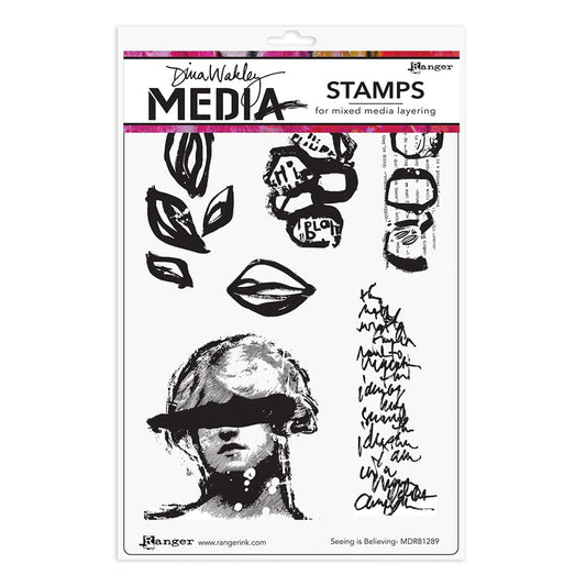 Dina Wakley Media Stamp Seeing Is Believing Stamps Dina Wakley Media 
