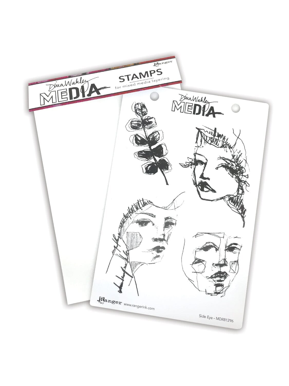 Dina Wakley Media Stamp Side Eye Stamps Dina Wakley Media 