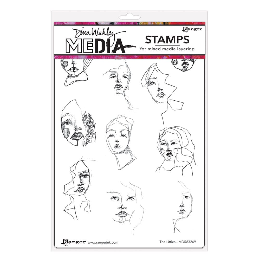 Dina Wakley MEdia Stamp - The Littles Stamps Dina Wakley Media 