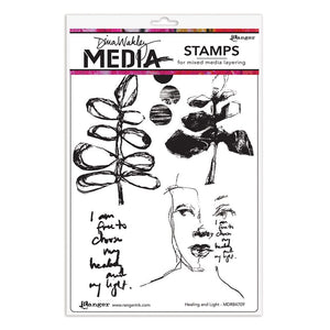 Dina Wakley MEdia Stamp - Healing and Light Stamps Dina Wakley Media 