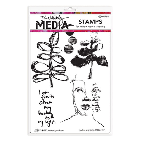 Dina Wakley Media Unmounted Rubber Stamp - Seeing Is Believing