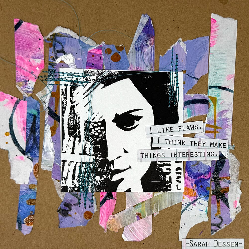 Dina Wakley MEdia Stamp - Squared Up Stamps Dina Wakley Media 