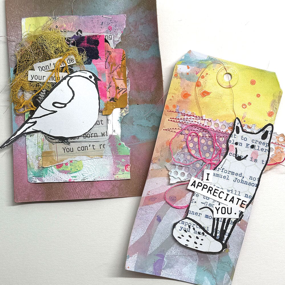 Dina Wakley MEdia Stamp - Woodland Stamps Dina Wakley Media 