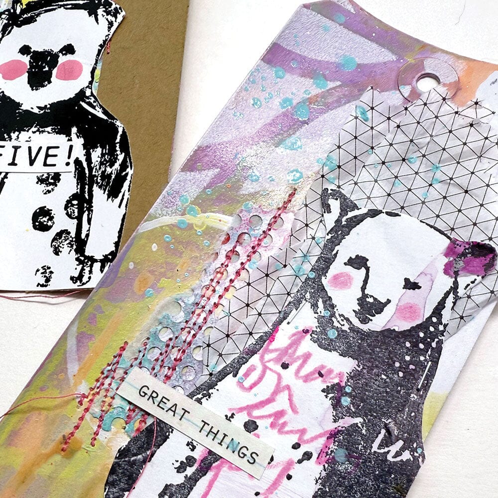 Dina Wakley MEdia Stamp - Regal Bears Stamps Dina Wakley Media 