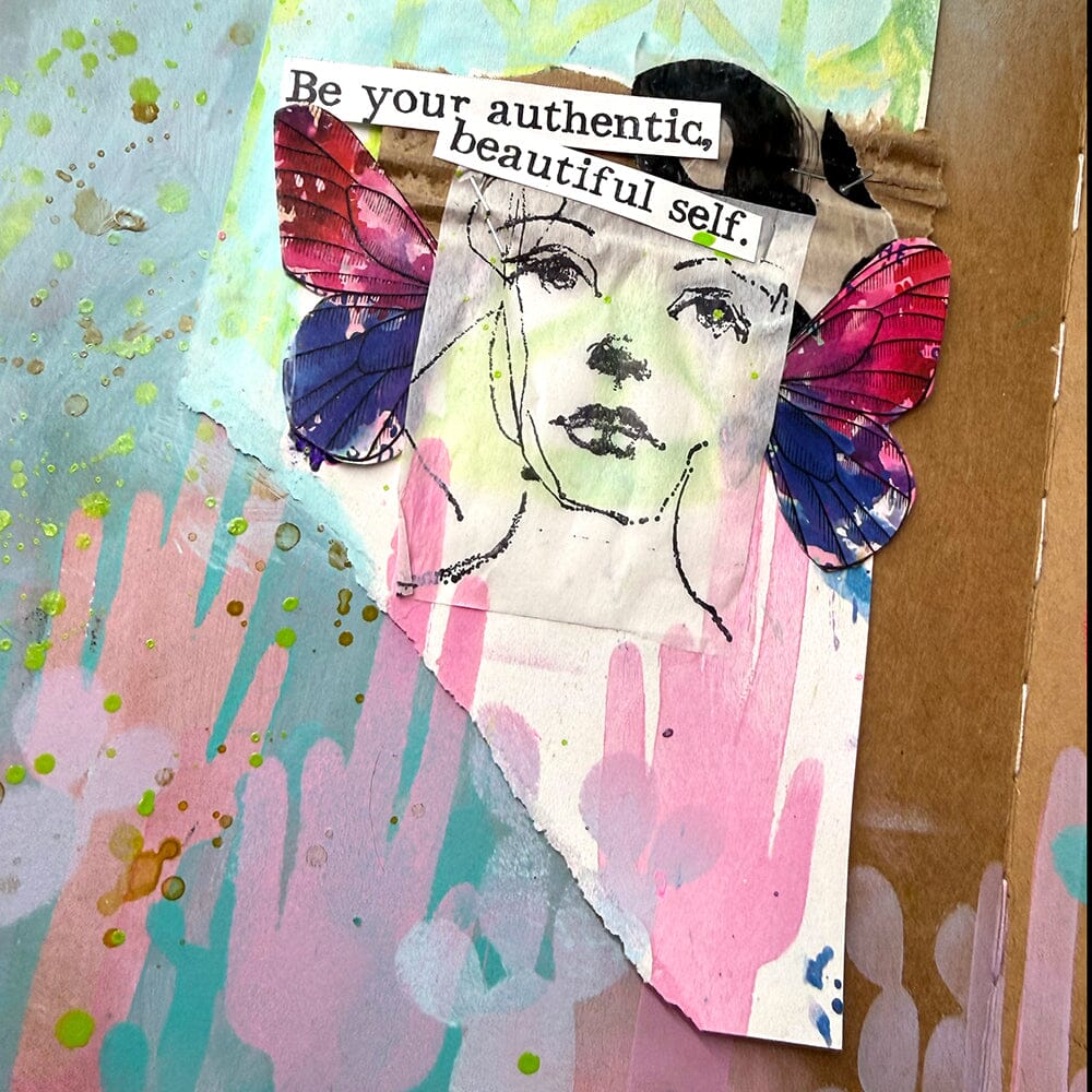 Dina Wakley MEdia Stamp - Flower Crowns Stamps Dina Wakley Media 