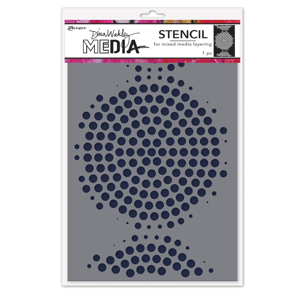 Dina Wakley Media Stencil Circle of Circles Stencil Dina Wakley Media 